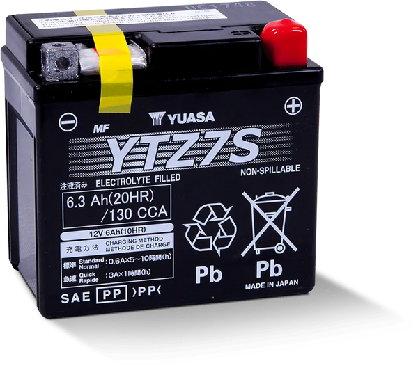 Yuasa YTZ7S Maintenance Free AGM 12 Volt Battery