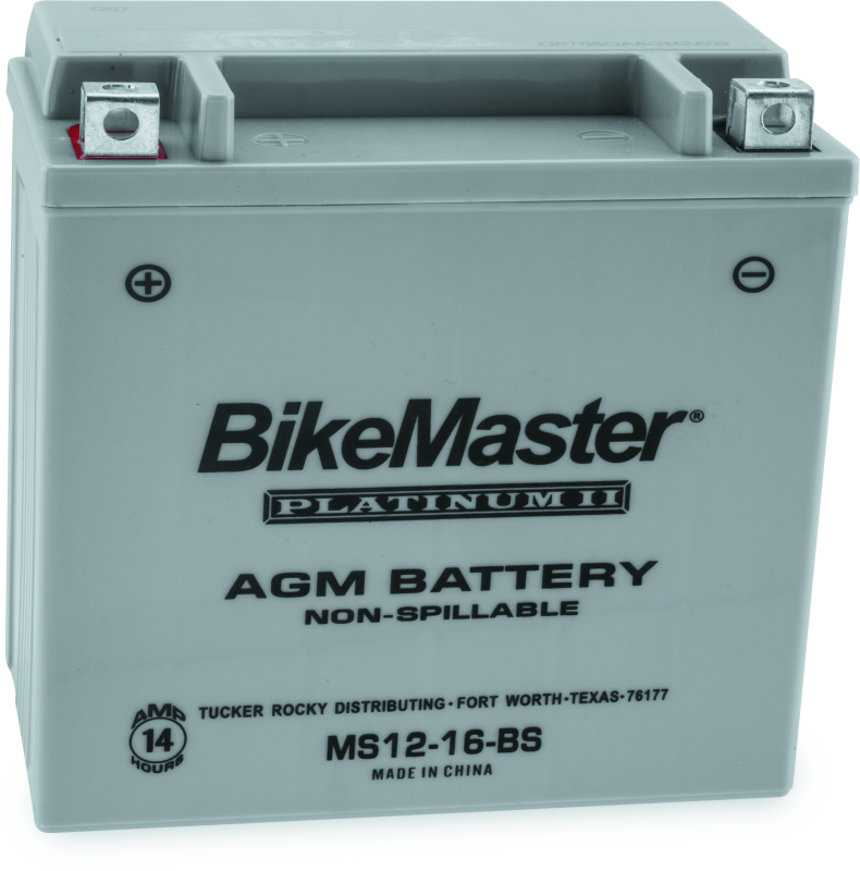 BikeMaster AGM Battery - MS12-16-BS - 780720