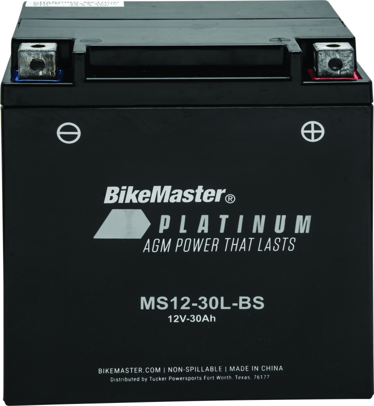 BikeMaster AGM Battery - MS12-30L-BS - 780728