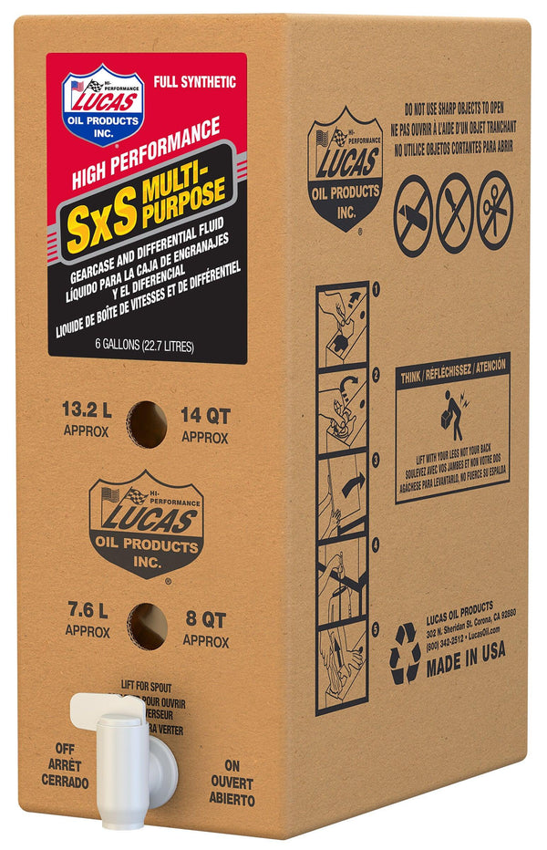 Lucas 18052 Sxs Gear Case Oil 6 Gal Bib