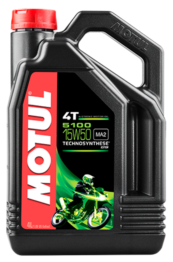 Motul 104083 5100 Ester/Synthetic Engine Oil 15W50 4 Lt