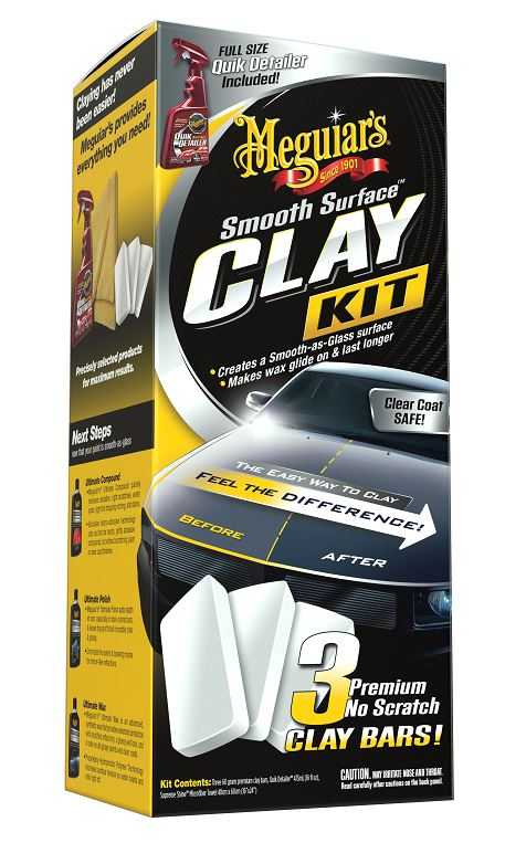 G191700 Meguiars Wax Clay Kit- (3 Bars Clay)