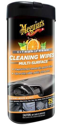 Meguiars Wax G190600 Citrus Fresh Cleaning  Wipes