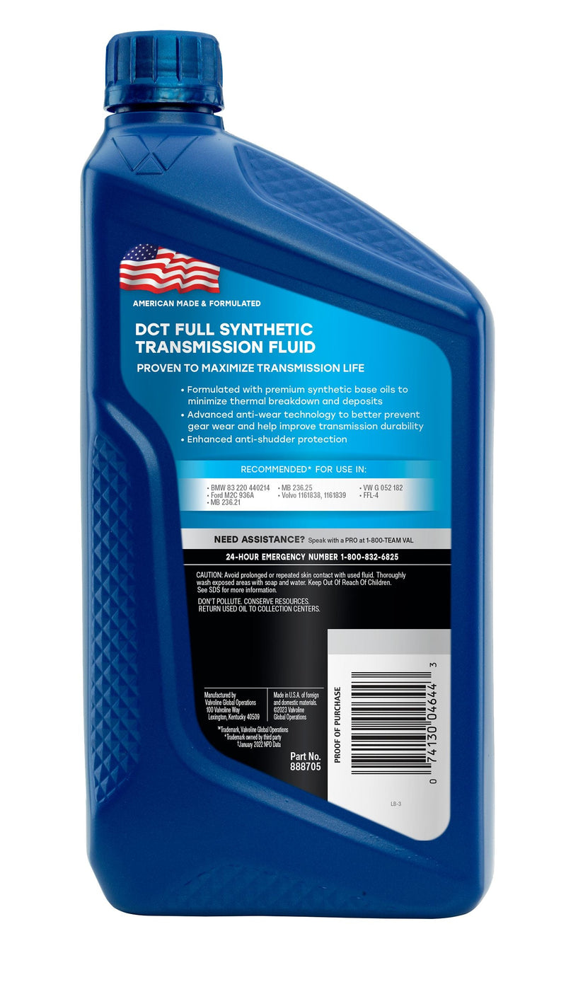 Valvoline Dual Clutch (ATF) Automatic Transmission Fluid