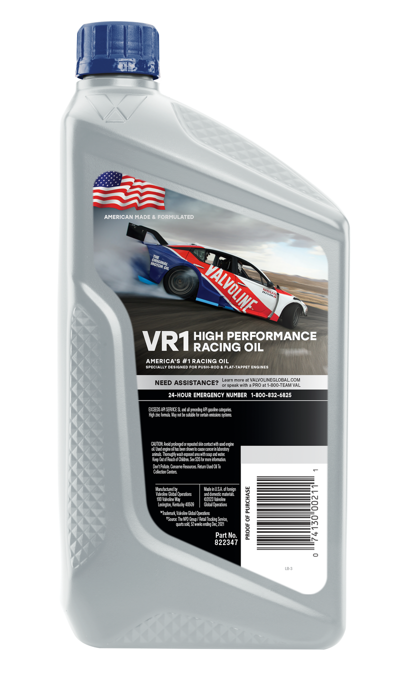 Valvoline VR1 Racing Motor Oil SAE 20W-50