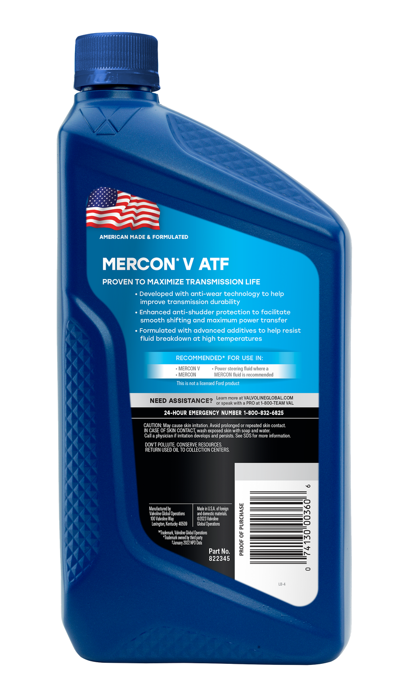 Valvoline Mercon V (ATF) Automatic Transmission Fluid