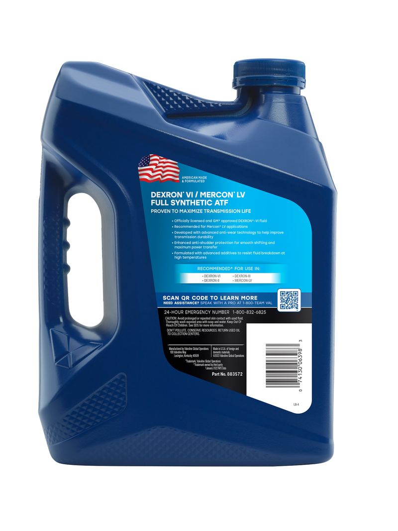 Valvoline DEXRON VI/MERCON LV (ATF) Full Synthetic Automatic Transmission Fluid