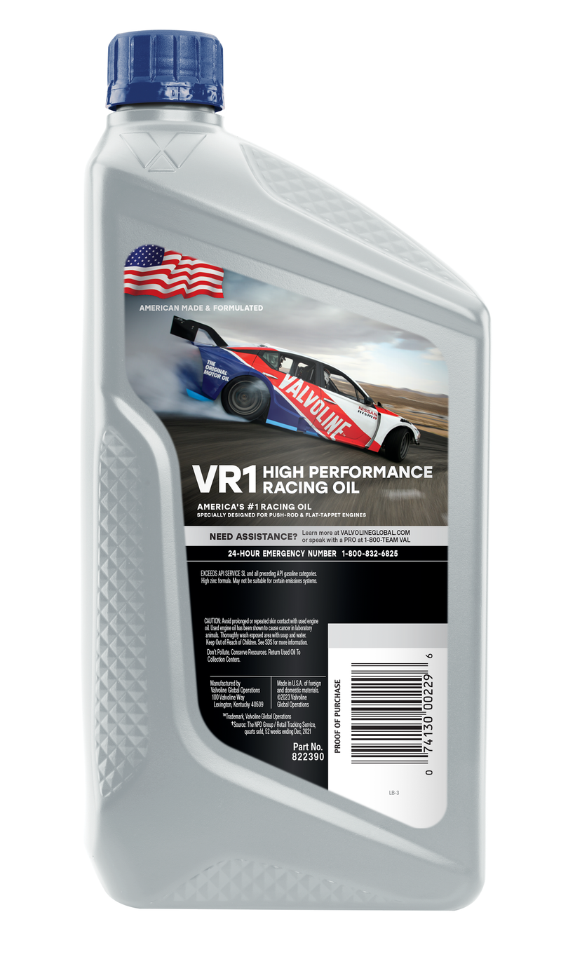 Valvoline VR1 Racing Motor Oil SAE 40